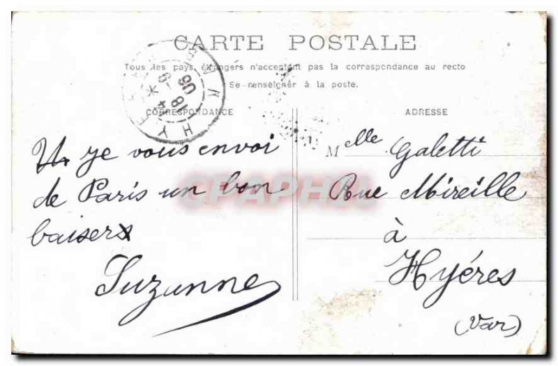 Postcard Old Paris Concorde Square