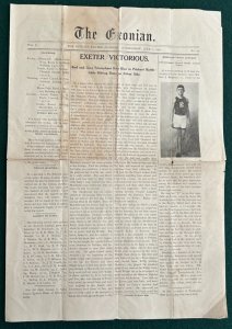 THE EXONIAN-THE PHILLIPS EXETER ACADEMY 1911 NEWSLETTER-4 PAGES