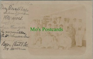 Ancestors Postcard - Passengers and Staff on a Cruise Liner RS27529