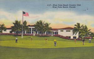 Florida West Palm Beach Country Club Putting Green 1959 Curteich