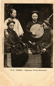 CPA AK INDOCHINA Haiphong Femme Musicienne VIETNAM (958070)