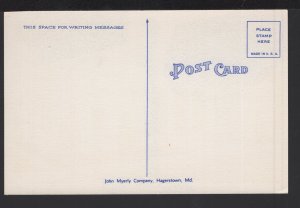 Maryland HAGERSTOWN U. S. Post Office Pub by John Myerly Company ~ Linen
