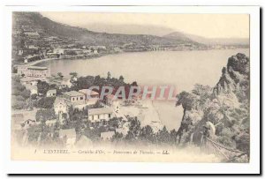 L & # 39Esterel Old Postcard Corniche & # 39or Glance theoule