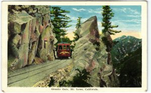 13757 Trolley Car at Granite Gate, Mt. Lowe Railway, California