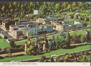Devon Postcard - Town Centre, Model Village, Babbacombe, Torquay RR642