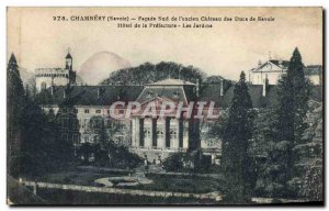 Postcard Old Prefecture Chambery Facade of the old castle south of the Savoy ...