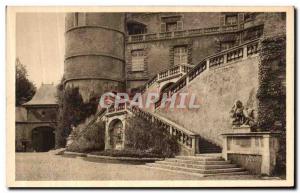 Old Postcard Chateau de Vizille The Staircase of Honor