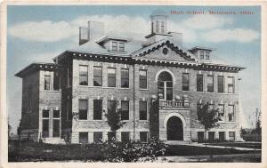 D55/ Metamora Ohio Postcard 1919 High School Building