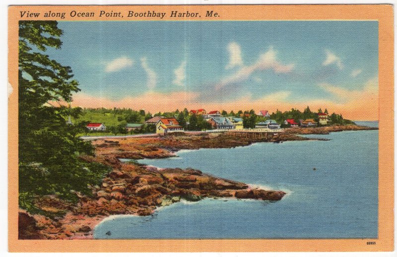 Boothbay Harbor, Me, View along Ocean Point