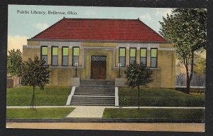 Public Library Building Bellevue OH Used c1910s