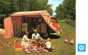 Ridgefield NY Volkswagen Family Picnic VW Motor Home Van Postcard