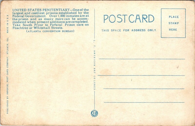 Postcard Federal Prison in Atlanta, Georgia~2864
