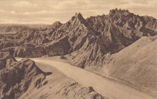 Cathedral Spires Badlands Nat Monument South Dakota Albertype