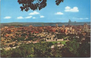 Canada Montreal Canada View From Mount Royal Lookout Chrome Postcard 04.16