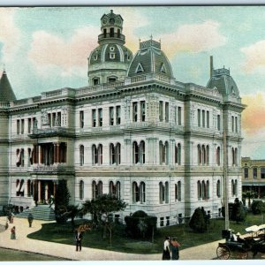 c1905 San Antonio, TX Raphael Tuck - City Hall Litho Photo Renaissance Style A15