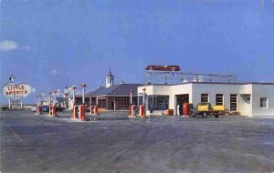 Gas Pumps Little America Travel Center Road Stop US 30 Wyoming postcard