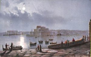 ac0191 - Postcards VINTAGE POSTCARD - MALTA - Grand Harbour - 1916-