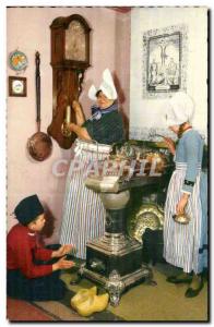 Old Postcard Netherlands Holland Volendam Folklore Costume