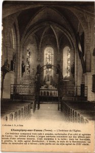 CPA CHAMPIGNY-sur-YONNE - L'Int. de l'Église (108384)