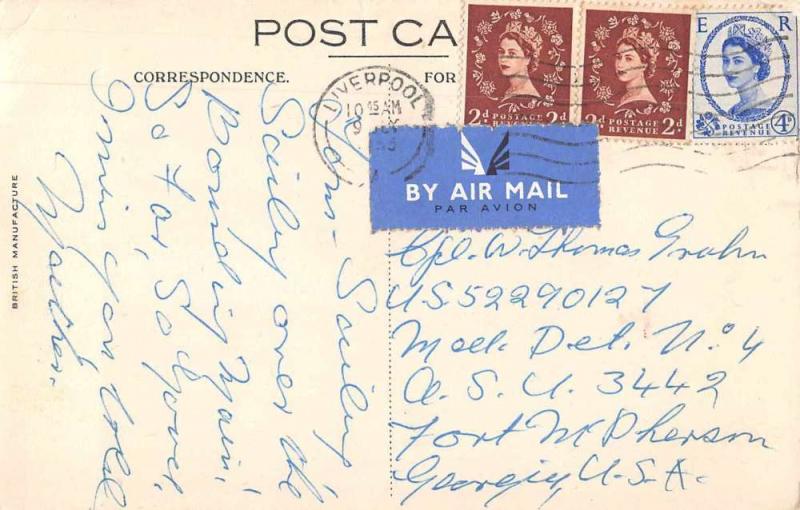 Liverpool Dublin Express MV Leinster Antique Postcard J68822 