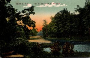 Indiana Berne View On The Banks Of The Wabash 1909