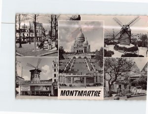 Postcard Views in Montmartre Paris France