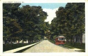 Main St. in Oakland, Maine