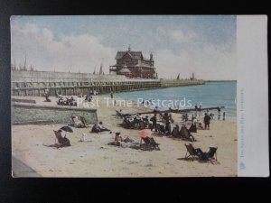 Suffolk LOWESTOFT The Sands & Pier c1907 Old Postcard by Raphael Tuck & Son 776