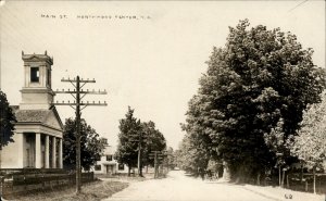 Northwood New Hampshire Center Main Street c1916 Real Photo Vintage Postcard
