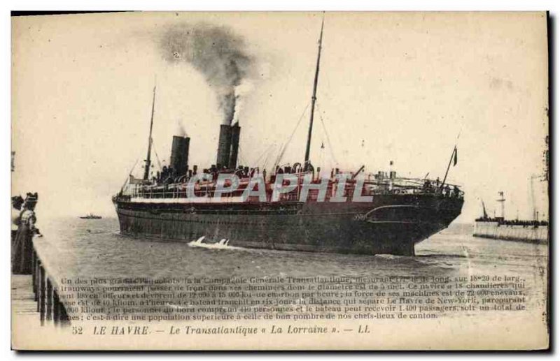 Old Postcard Boat Company Messageries Maritimes Laos