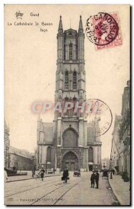 Old Postcard The Ghent Belgium Cathedral St Baon