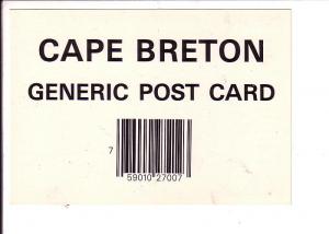 Cape Breton Generic Post Card, List of Towns on Back, Nova Scotia,