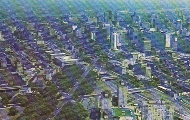 Pennsylvania Philadelphia Aerial View Looking Down Benjamin Franklin Parkway