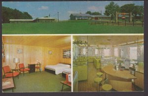 Indiana Ellisville Motel on Highways U.S. 24 and 37, Phone S-3139 - Chrome