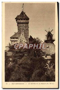 Old Postcard Hochk?nigsburg The Belfry and the Mill