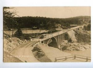 235384 FINLAND Nadendal BUS bridge Vintage photo postcard