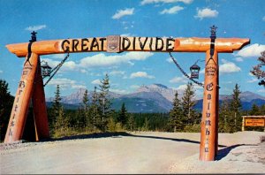 Canada Great Divide Marker Between Alberta and British Columbia