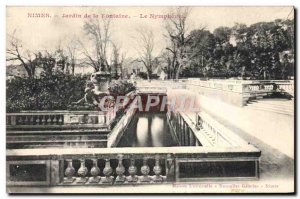 Old Postcard Nimes Fountain Gardens