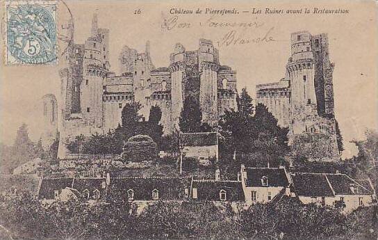 France Pierrefonds Le Chateau Les Ruines avant la Restauration