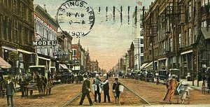 ca. 1905 Raphael Tuck Sons Peoria Illinois Adams Street Model Salzenstein Horses