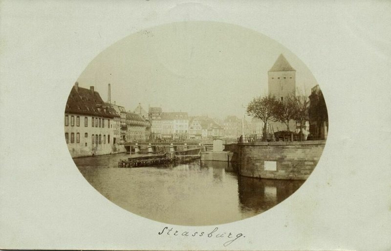 france, STRASBOURG STRASSBURG, Alsace, Watchtower Ponts Couverts (1903) RPPC