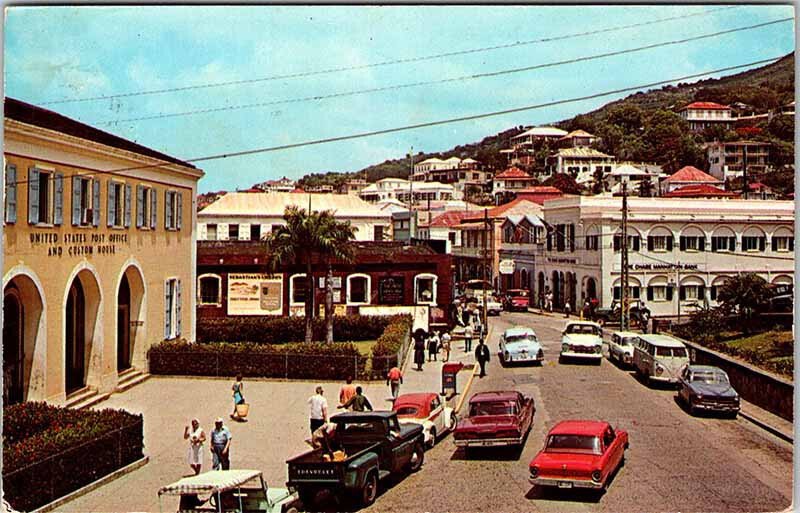 Postcard BUILDING SCENE St. Thomas US Virgin Islands VI AN4638