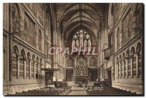 Old Postcard Oxford Keble College Chapel