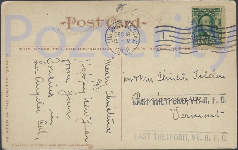 FLORAL HEDGE 1908 PASADENA CALIFORNIA