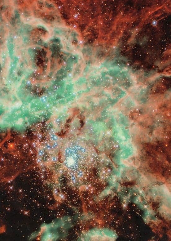 R136 Tarantula Nebula Star Cluster Astronomy Outer Space Postcard