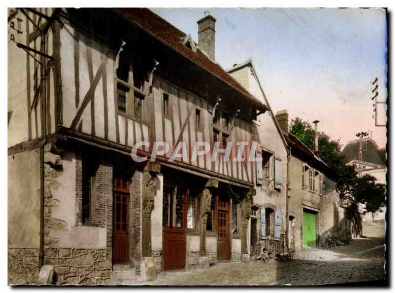 Modern Postcard Joigny Bourg Street Viscount Old Masion Wood Dite Maison Du V...