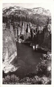 Postcard RPPC Cabinet Gorge North Idaho