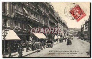 Old Postcard Paris Street Peace sewing workshops Output TOP