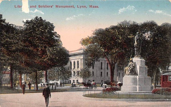Library & Soldiers' Monument in Lynn, Massachusetts