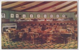 Las Vegas NV Nevada Thunderbird Hotel Interior View Bar Postcard